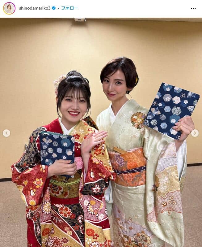 篠田麻里子さんのインスタグラム（＠shinodamariko3）より