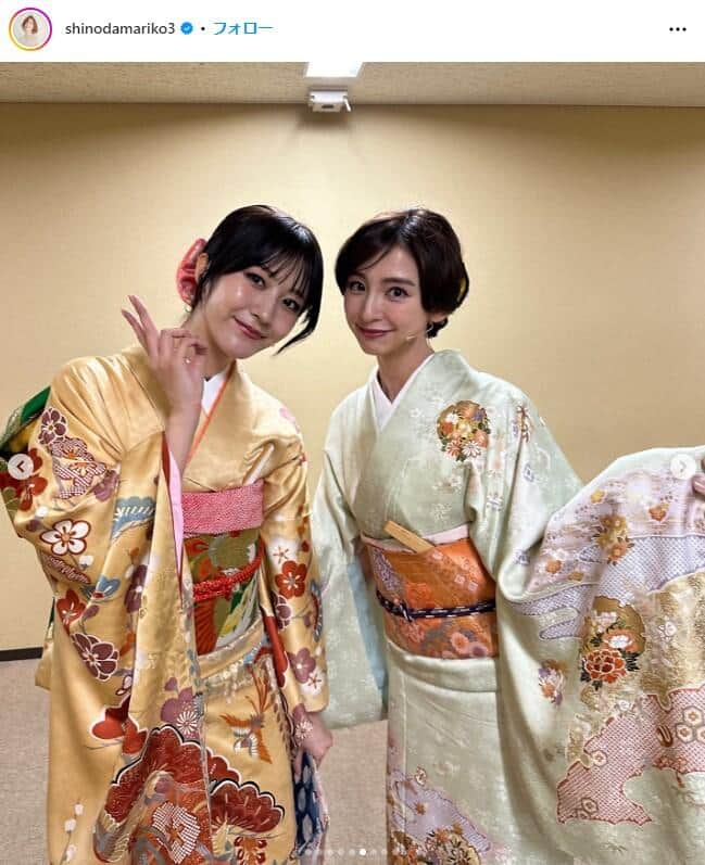 篠田麻里子さんのインスタグラム（＠shinodamariko3）より