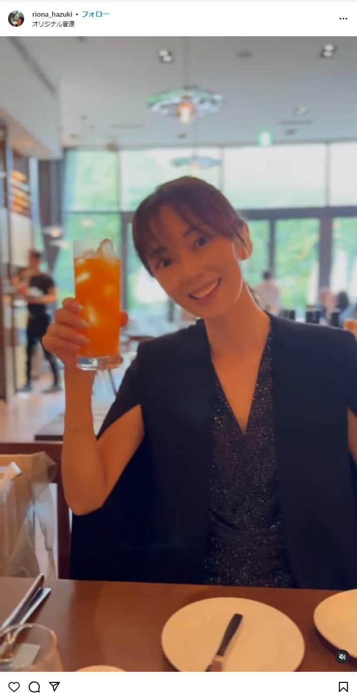 葉月里緒奈さんのインスタグラム（＠riona_hazuki）より
