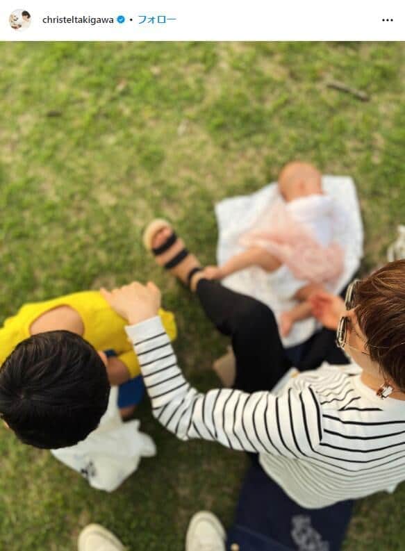 滝川クリステルさんのインスタグラム（＠christeltakigawa）より