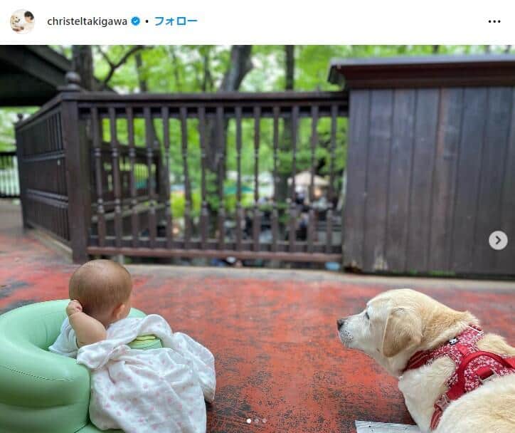 滝川クリステルさんのインスタグラム（＠christeltakigawa）より