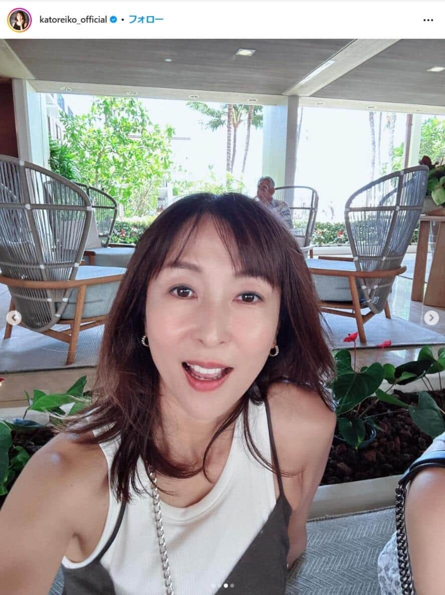 かとうれいこさんのインスタグラム（＠katoreiko_official）より
