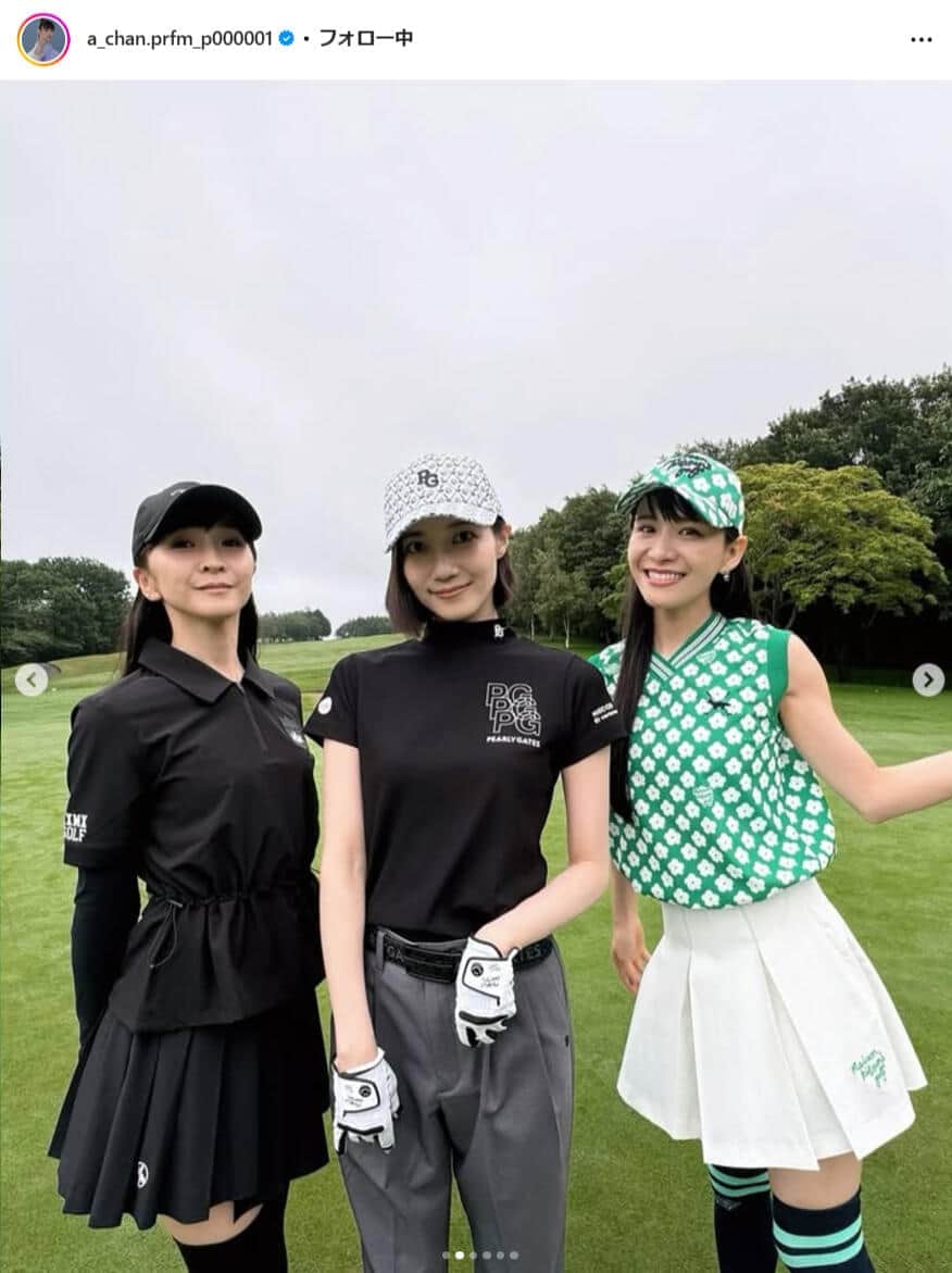 西脇綾香さんのインスタグラム（＠a_chan.prfm_p000001）より