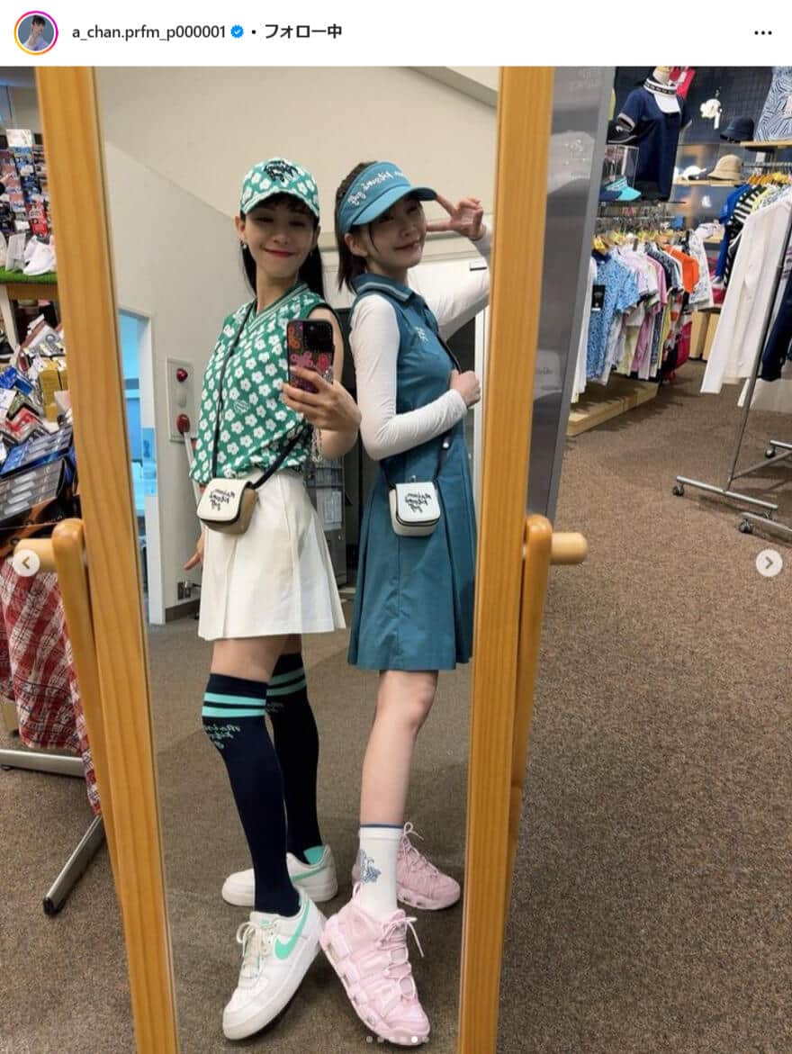 西脇綾香さんのインスタグラム（＠a_chan.prfm_p000001）より