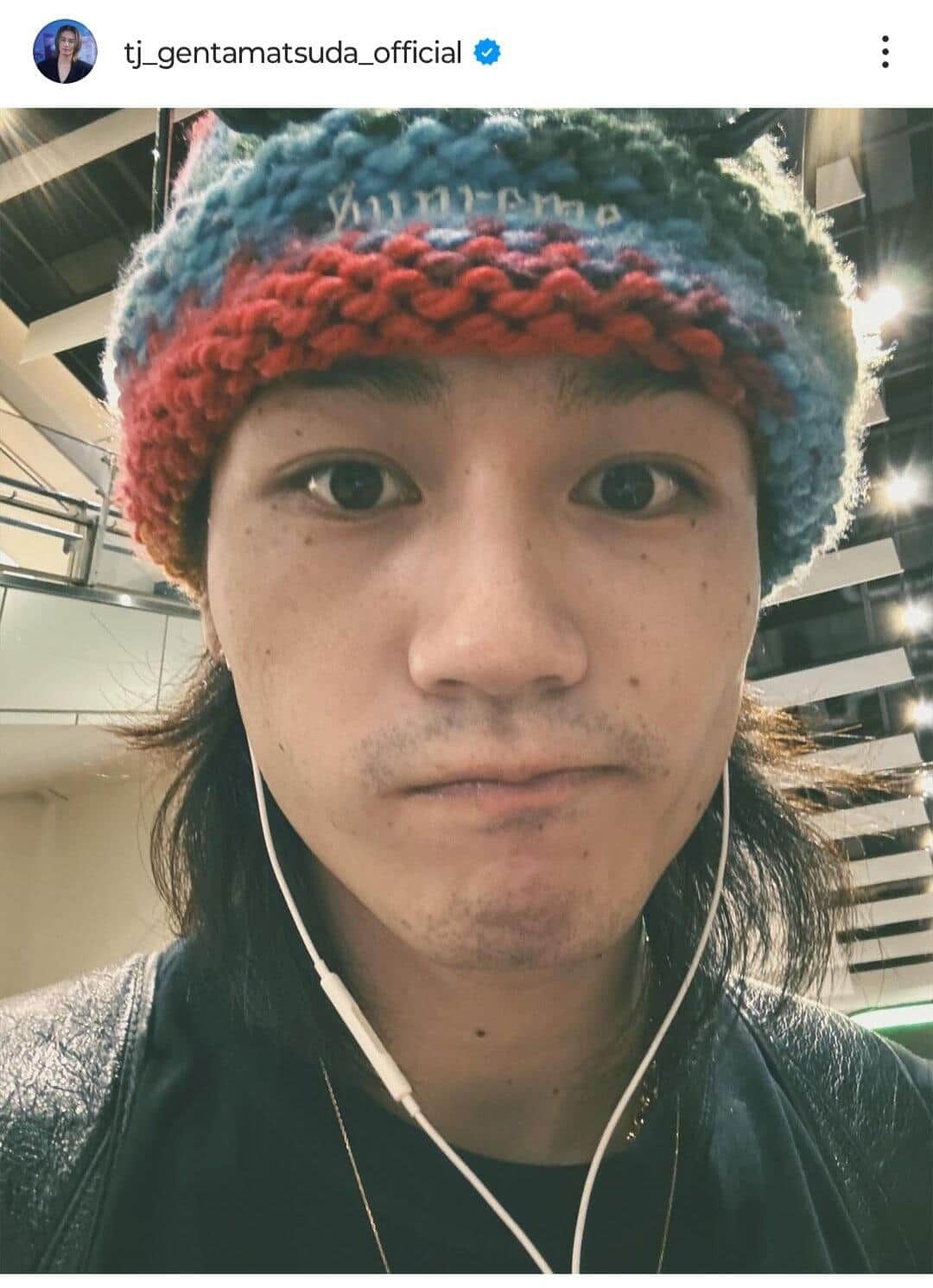 松田元太さんのインスタグラム（＠tj_gentamatsuda_official）より