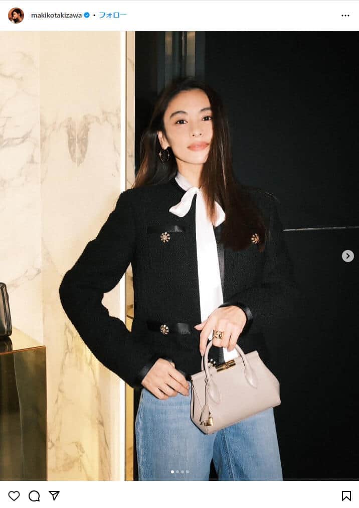 激変で話題の元TOKIO・長瀬智也　モデル滝沢眞規子のインスタに登場...「夫のお友達」大物ハリウッド俳優も