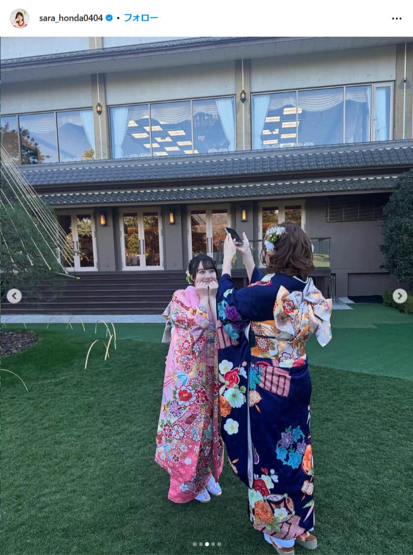 本田紗来さんのインスタグラムより（＠sara_honda0404）