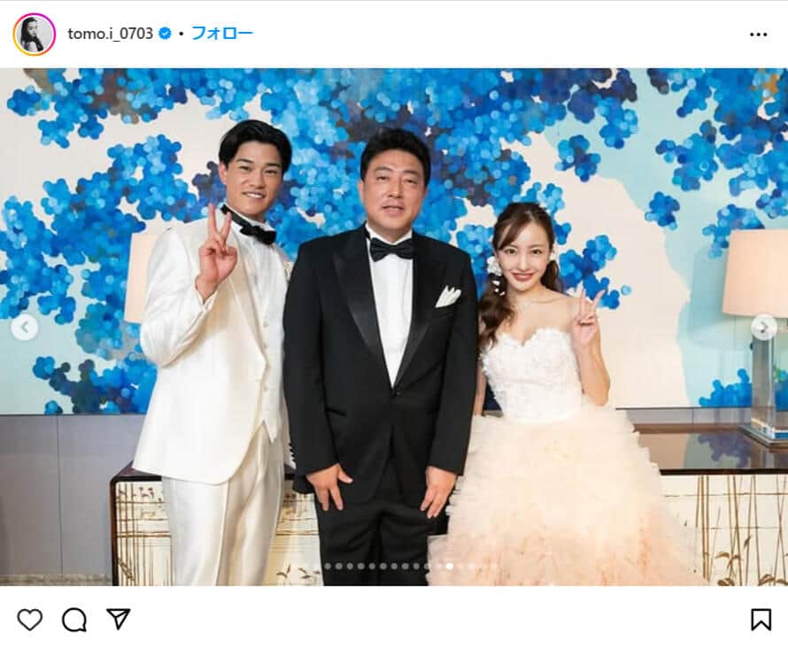 板野友美さんのインスタグラム（＠tomo.i_0703）より
