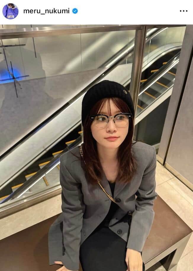 生見愛瑠さんのインスタグラム（＠meru_nukumi）より
