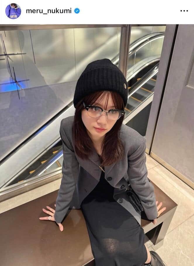 生見愛瑠さんのインスタグラム（＠meru_nukumi）より