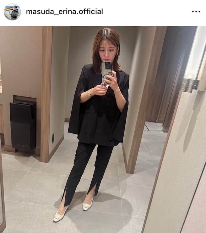 枡田絵理奈さんのインスタグラム（＠masuda_erina.official）より