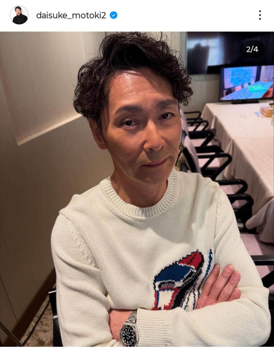 「イケおじ全開」元巨人ヘッド元木大介、オールブラックコーデが爆イケ「スタイル良い」大絶賛