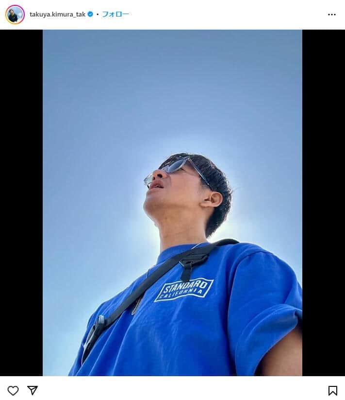 木村拓哉さんのインスタグラム（＠takuya.kimura_tak）より