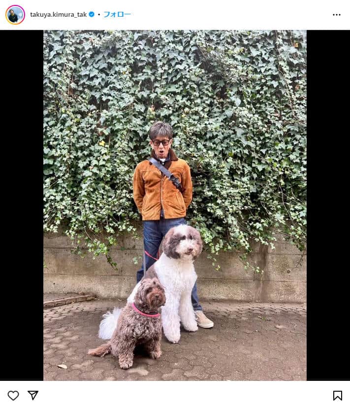 木村拓哉さんのインスタグラム（＠takuya.kimura_tak）より