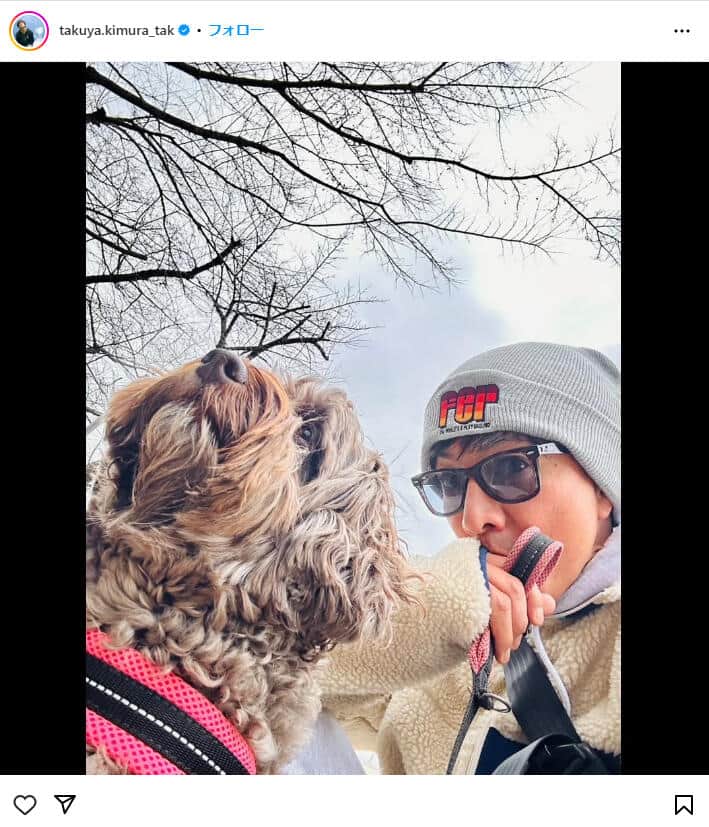 木村拓哉さんのインスタグラム（＠takuya.kimura_tak）より