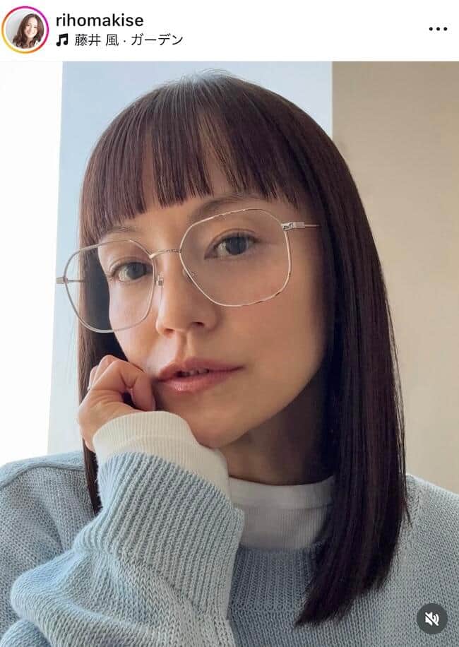 牧瀬里穂さんのインスタグラム（＠rihomakise）より