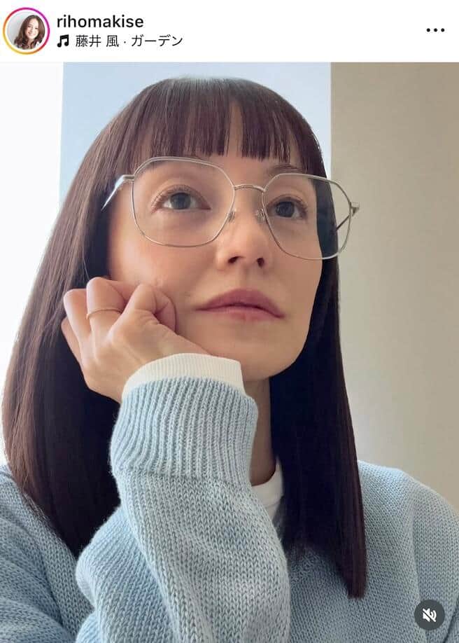 牧瀬里穂さんのインスタグラム（＠rihomakise）より