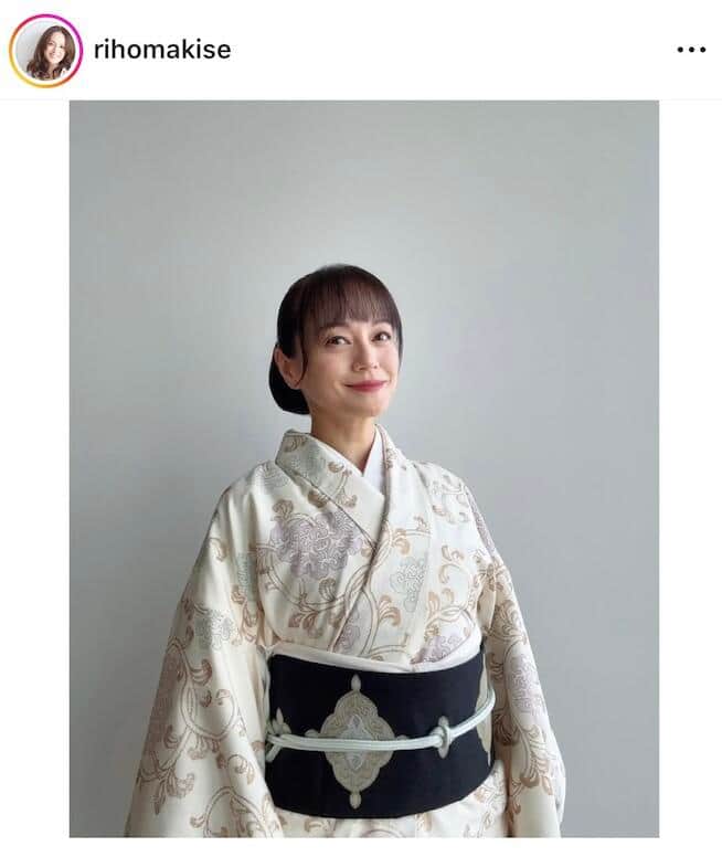 牧瀬里穂さんのインスタグラム（＠rihomakise）より