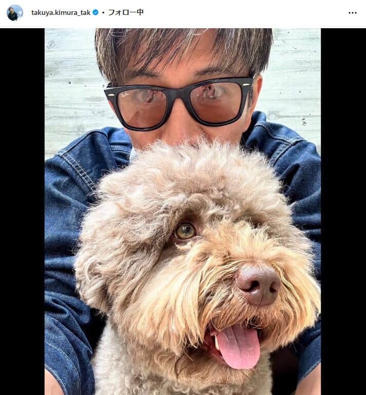 木村拓哉、愛犬から「二度寝してボイコット」くらうも...　別の1匹と散歩「7000歩」仕事前に終える