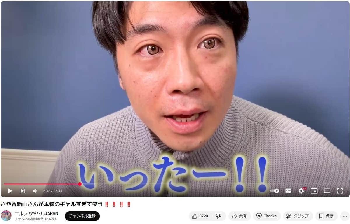 YouTube「エルフのギャルJAPAN」より