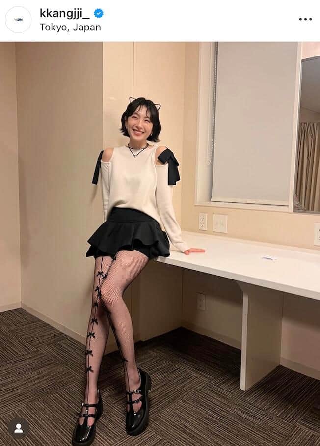 知英さんのインスタグラム（＠kkangjji_）より