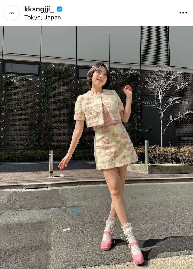 知英さんのインスタグラム（＠kkangjji_）より