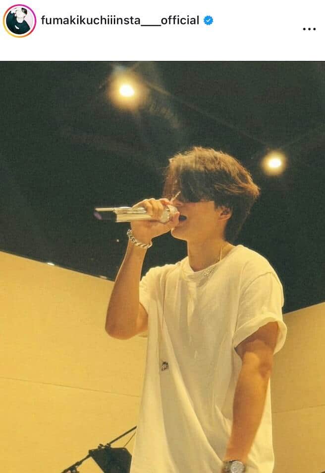 菊池風磨さんのインスタグラム（＠fumakikuchiiinsta___official）より