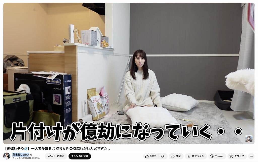 あま猫さんのYouTubeチャンネルより