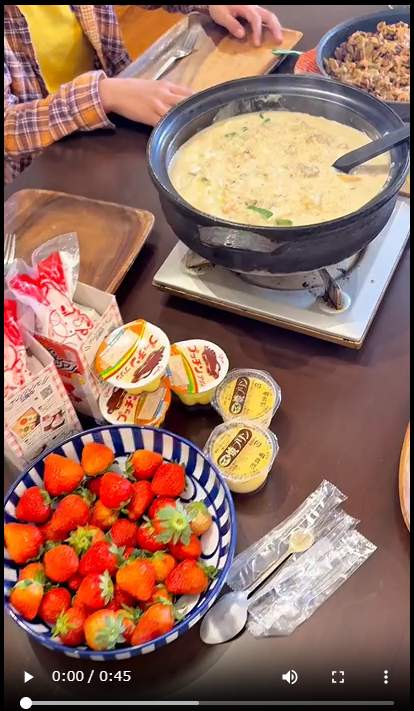 家出から戻ってきた後は「いつも通りの晩御飯」だ
