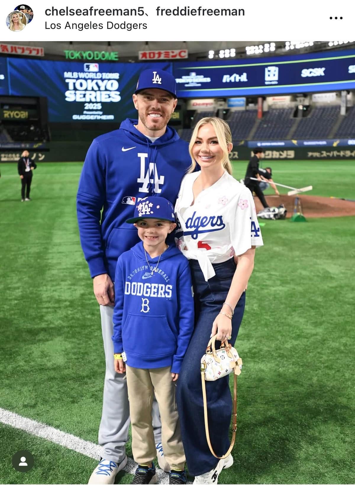 フリーマンのファミリー（本人インスタグラムより）