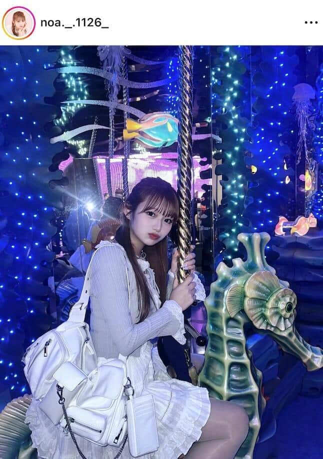 辻希美の17歳娘・希空、パーカー姿も夜に映える最強ビジュ　「夜桜綺麗だった」プラベショット公開