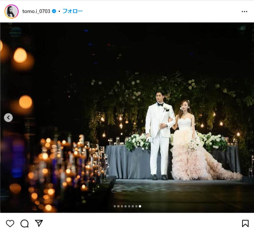 板野友美さんのインスタグラム（＠tomo.i_0703）より