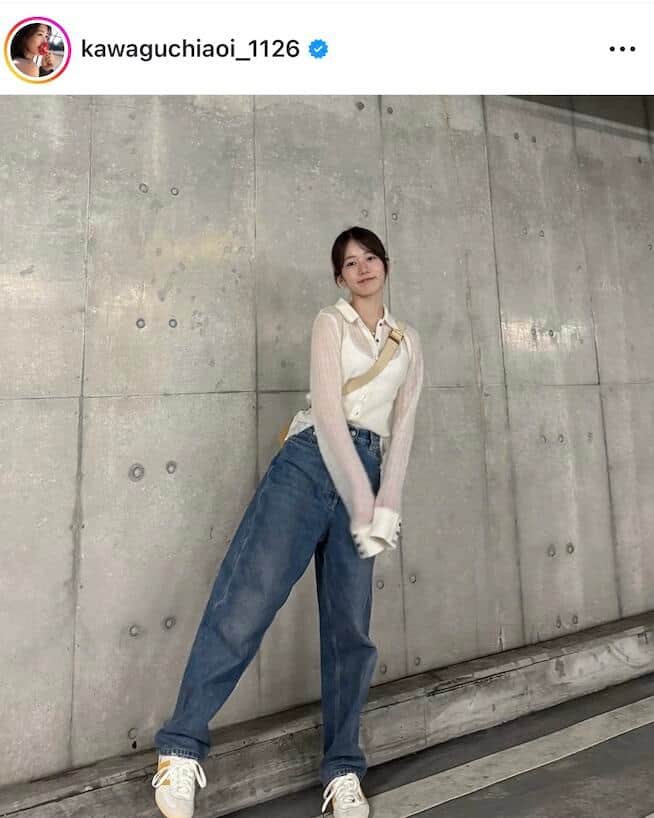 川口葵、ジムでトレーニングのオフショ公開　ウェアから美ボディのぞかせ笑顔「ウエスト締まってる」