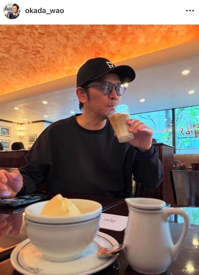 岡田圭右さんのインスタグラム（＠okada_wao）より