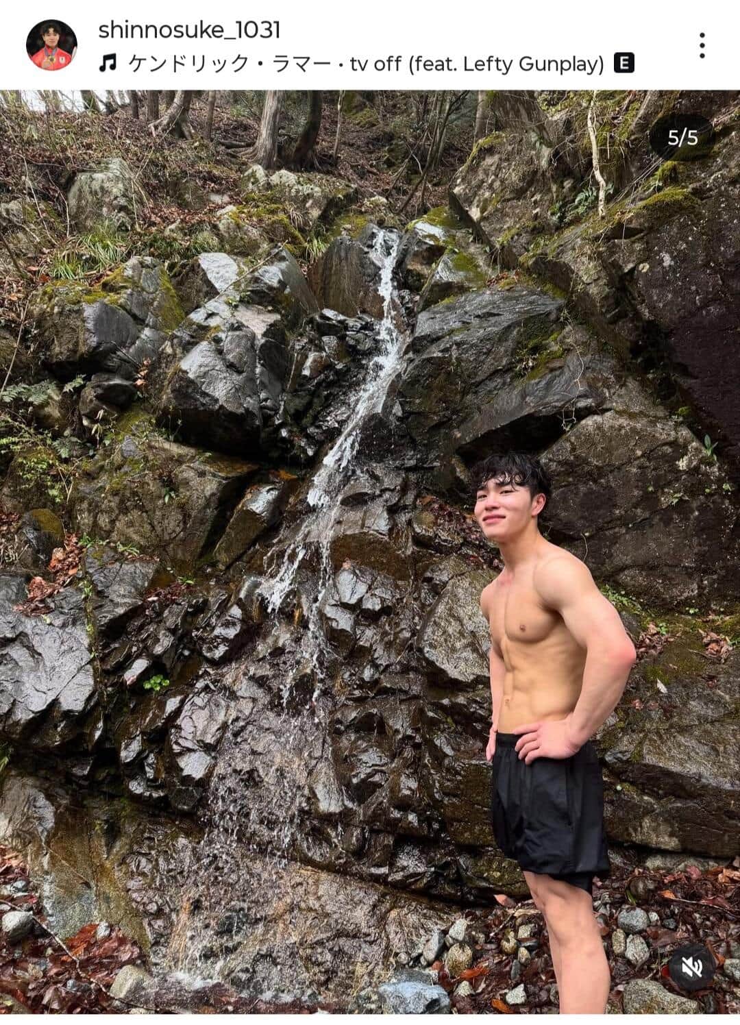 岡慎之助選手のインスタグラム（＠shinnosuke_1031）より