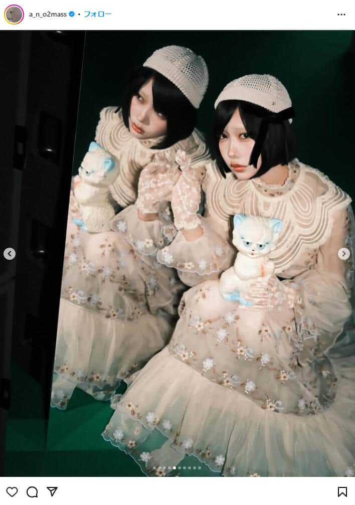 あのさんのインスタグラム（＠a_n_o2mass）より