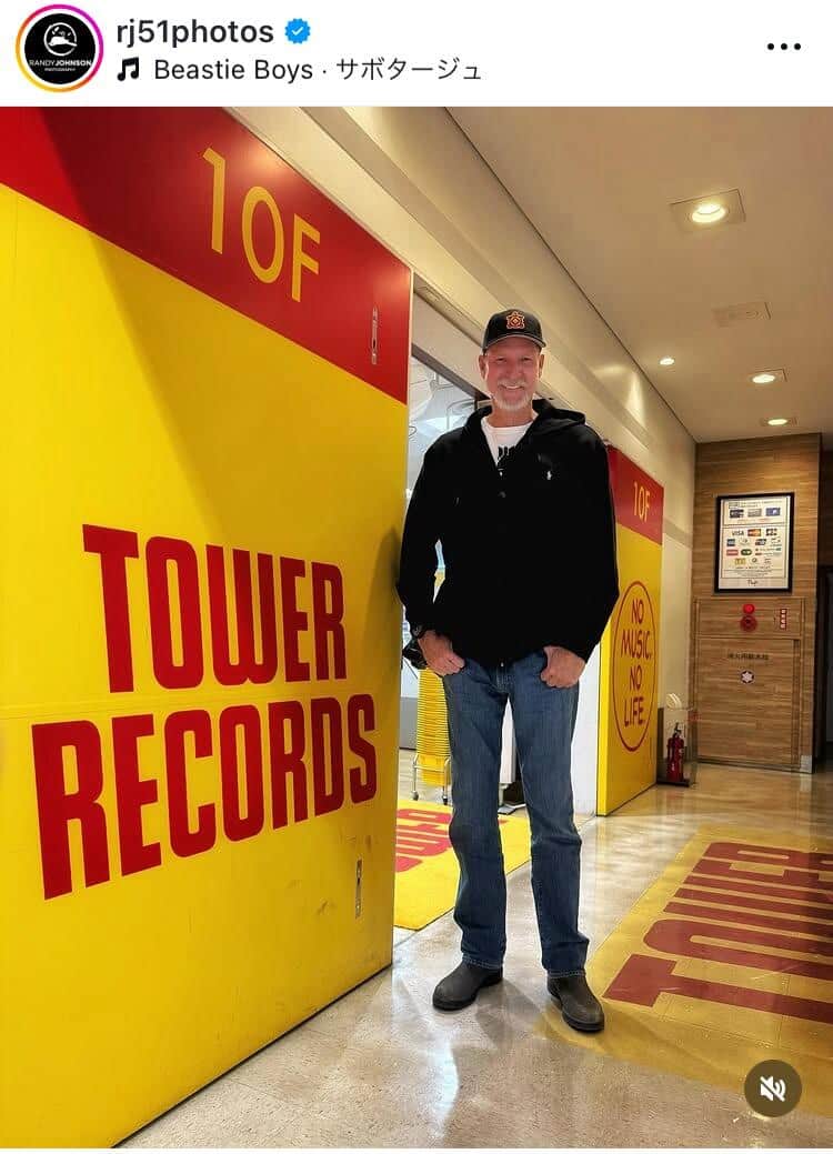ランディ・ジョンソン氏のインスタグラム（＠rj51photos）より