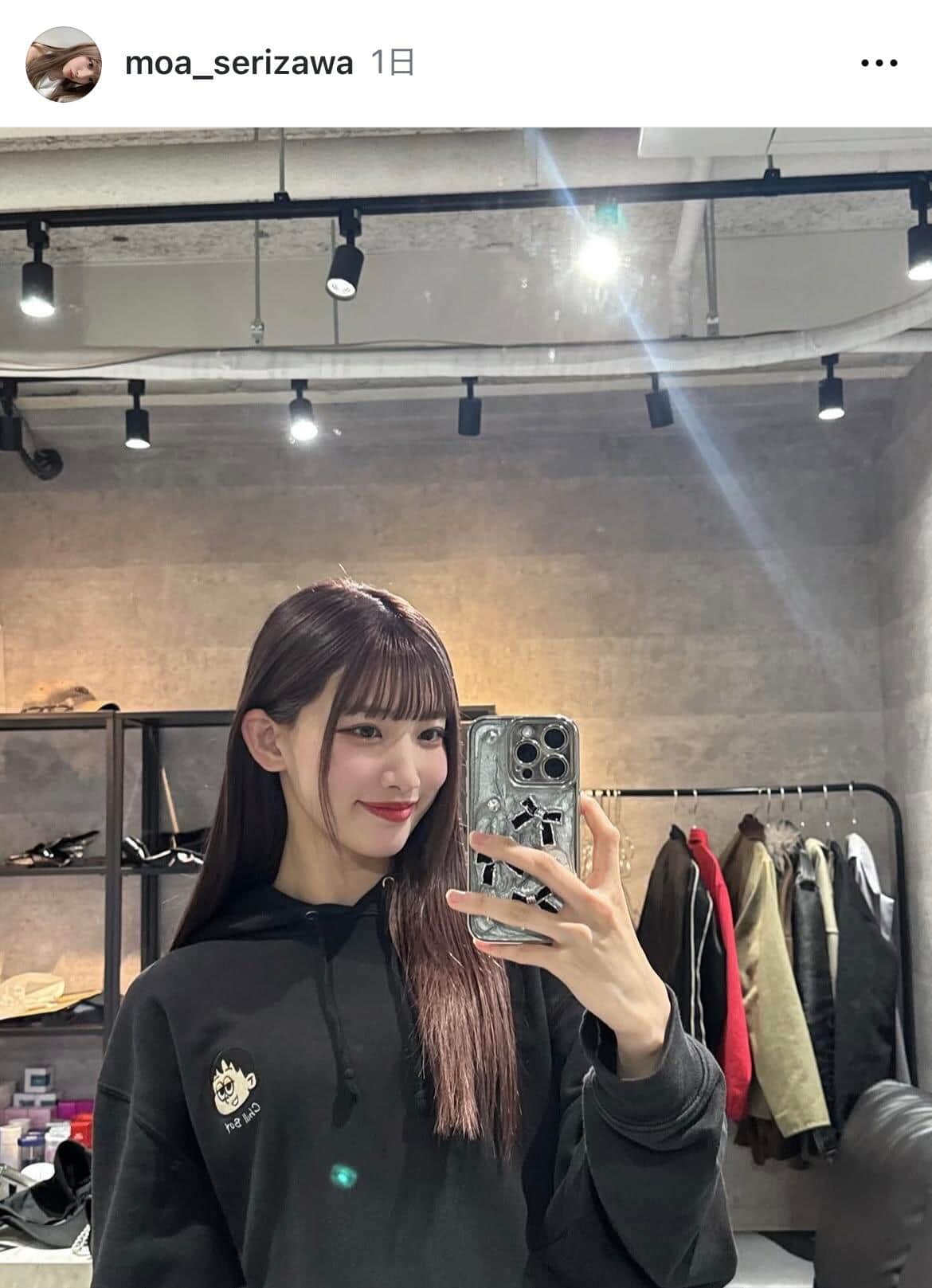 芹澤もあさんのインスタグラム（＠moa_serizawa）より