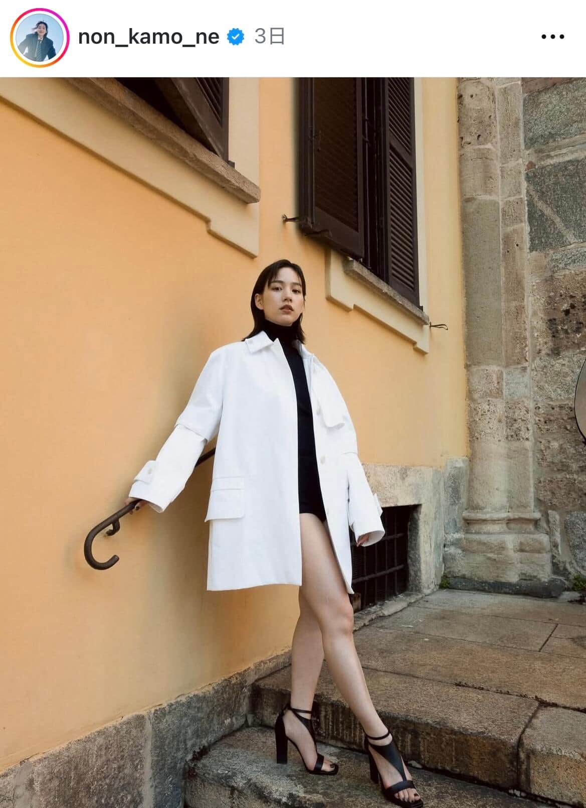 のんさんのインスタグラム（＠non_kamo_ne）より