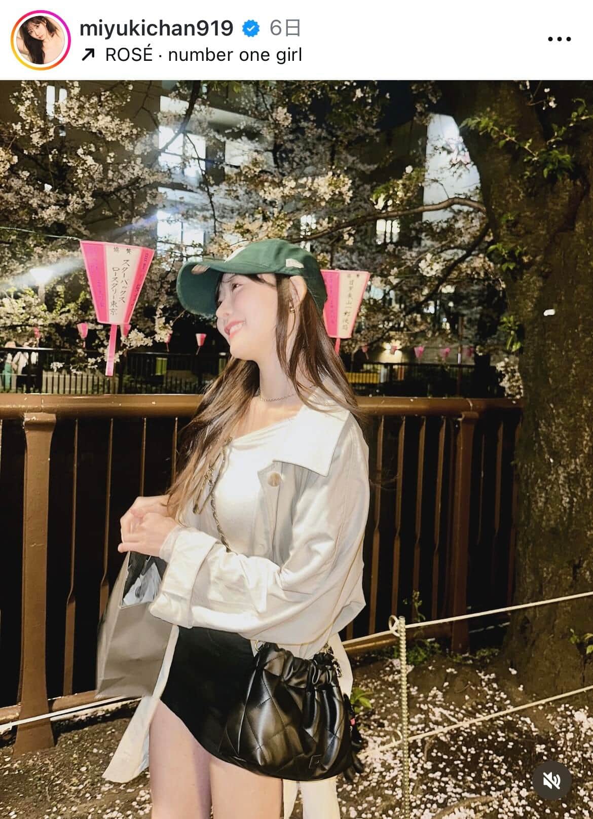 渡辺美優紀さんのインスタグラム（＠miyukichan919）より