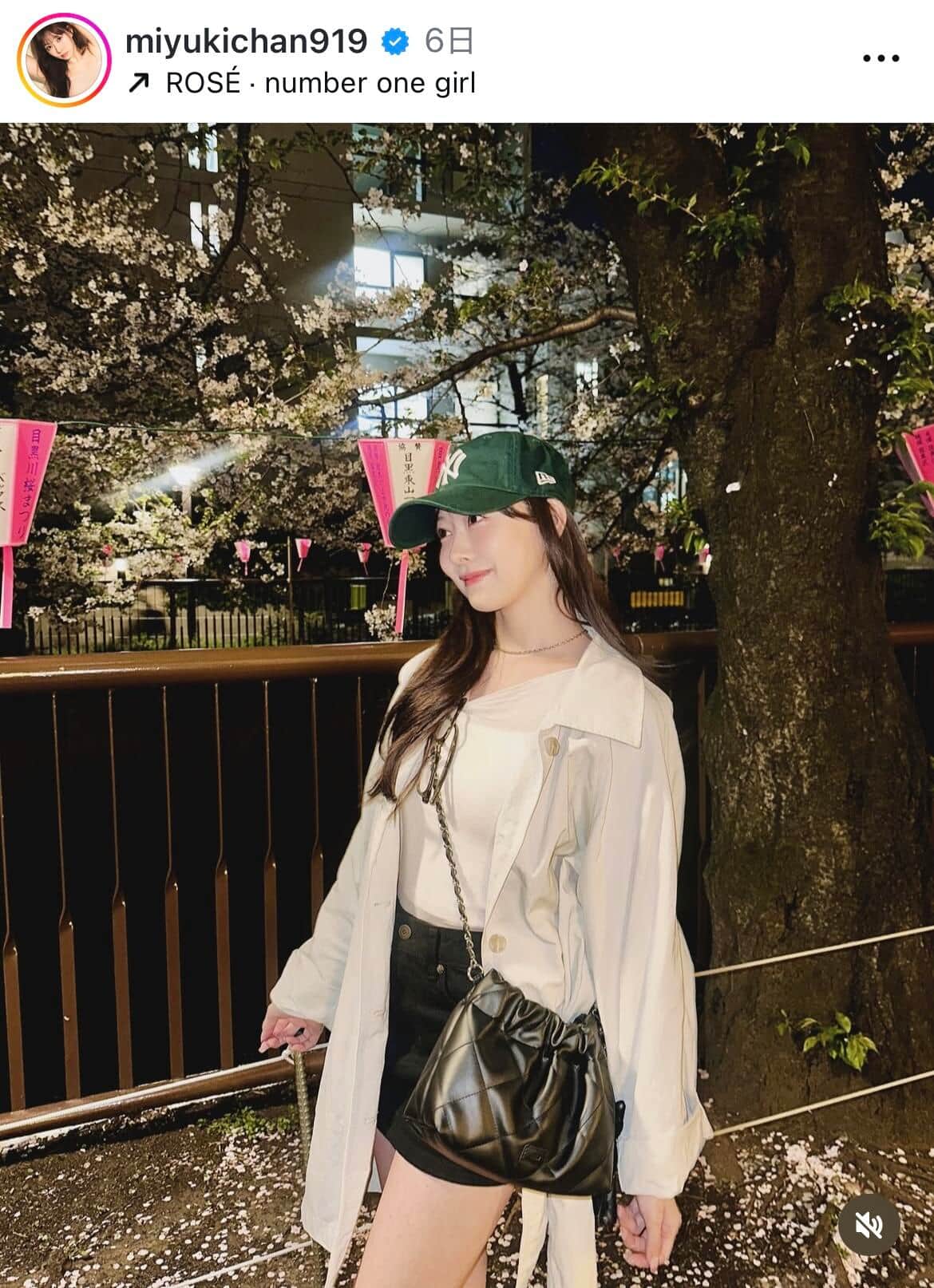 渡辺美優紀さんのインスタグラム（＠miyukichan919）より