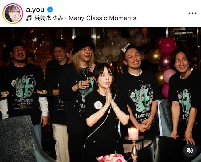 浜崎あゆみさんのインスタグラム（＠a.you）より