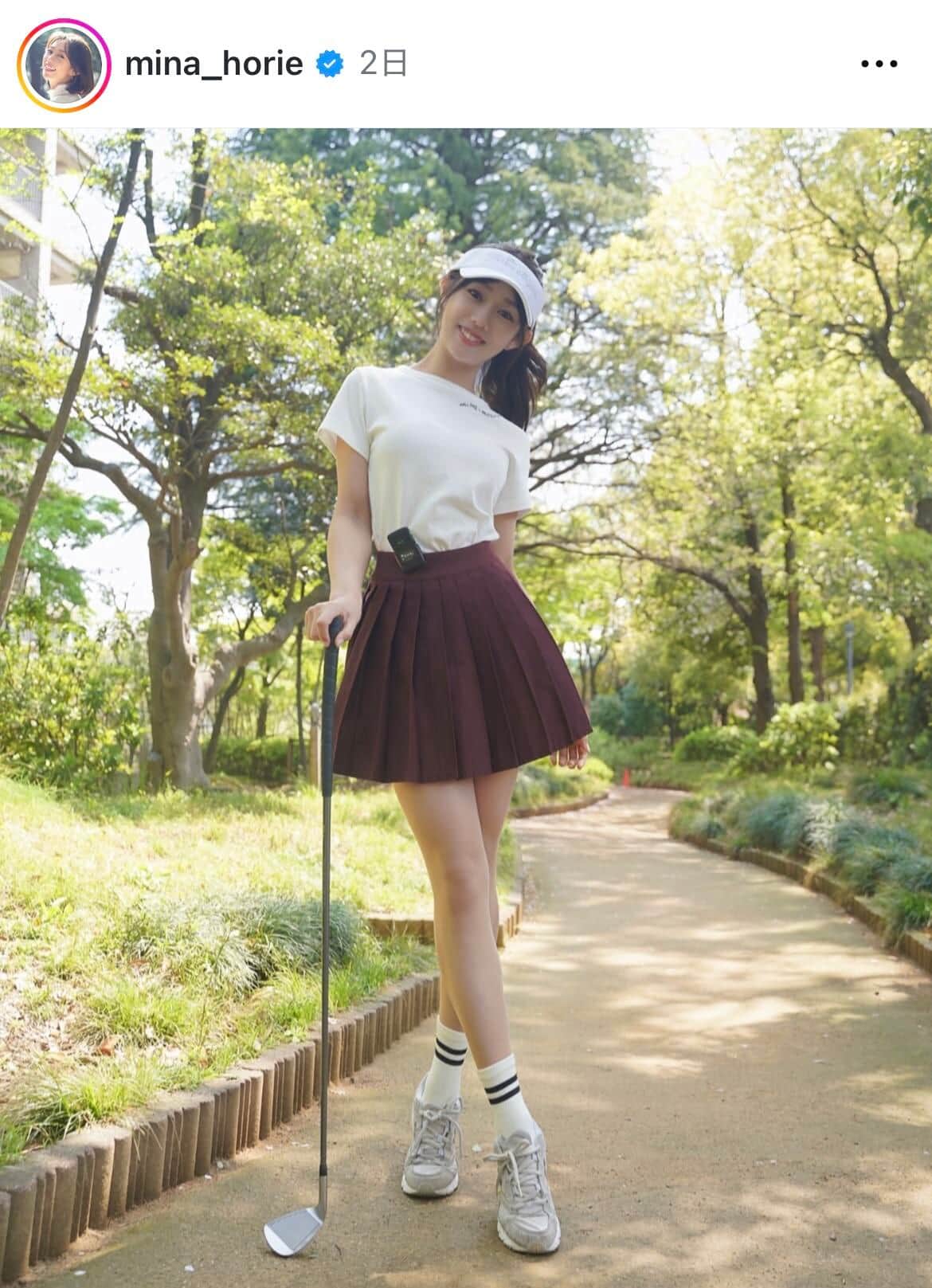 堀江聖夏さんのインスタグラム（＠mina_horie）より