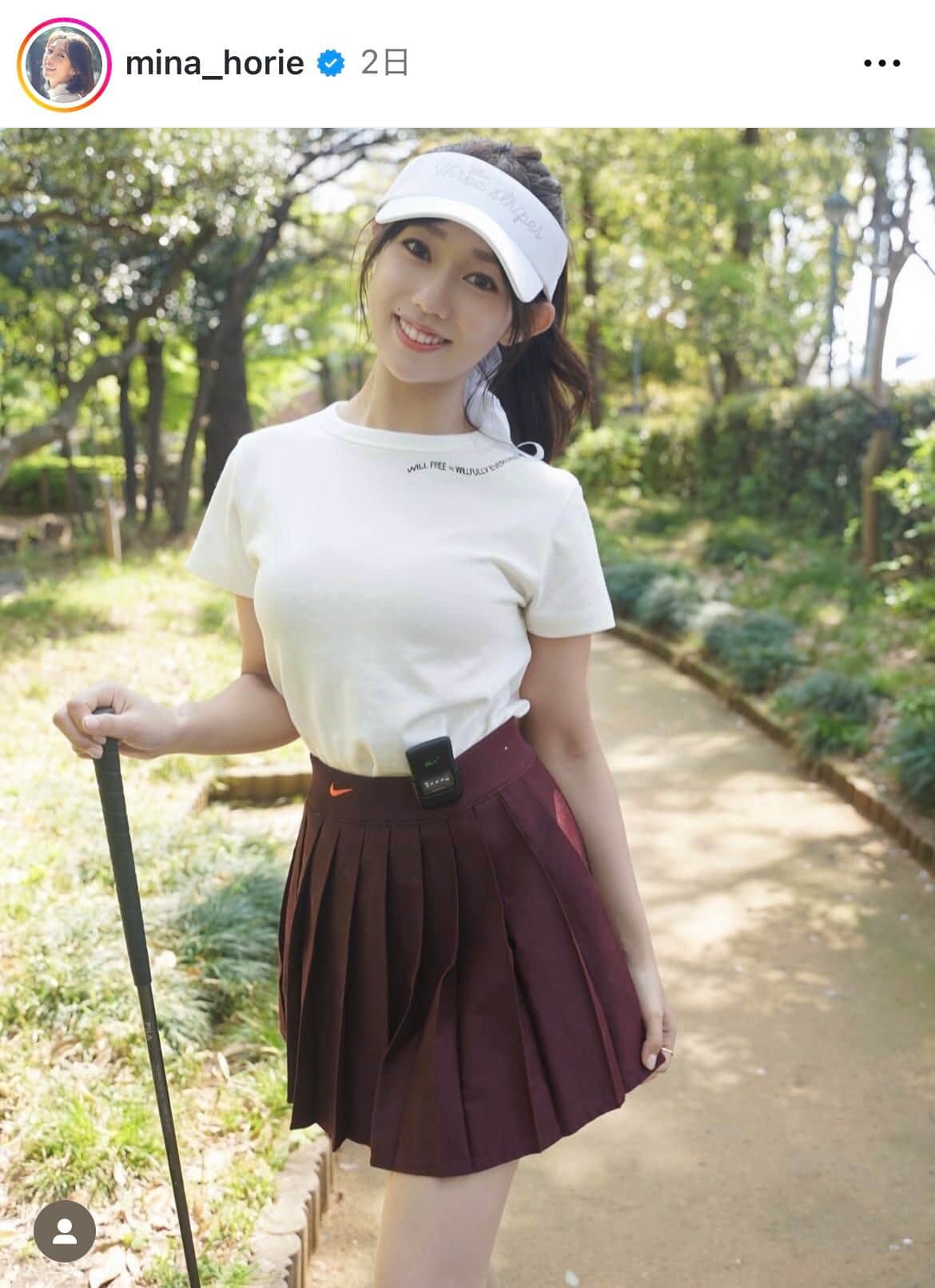 堀江聖夏さんのインスタグラム（＠mina_horie）より