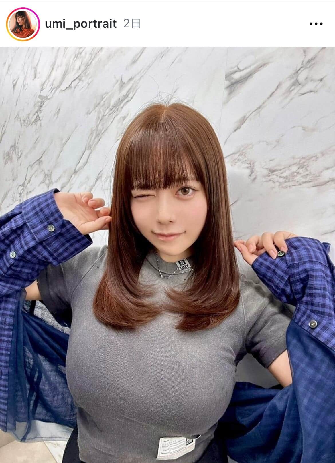 東雲うみさんのインスタグラム（＠umi_portrait）より