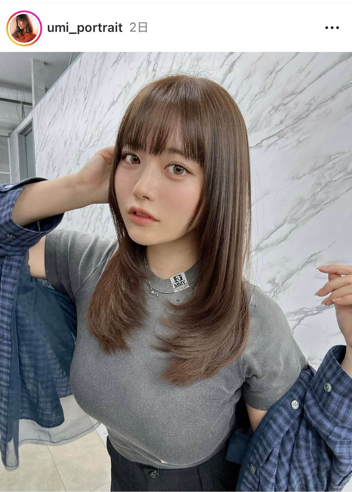 東雲うみさんのインスタグラム（＠umi_portrait）より