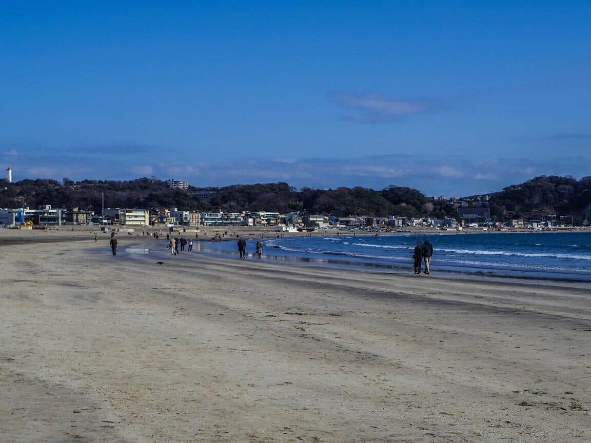 観光名所の由比ガ浜