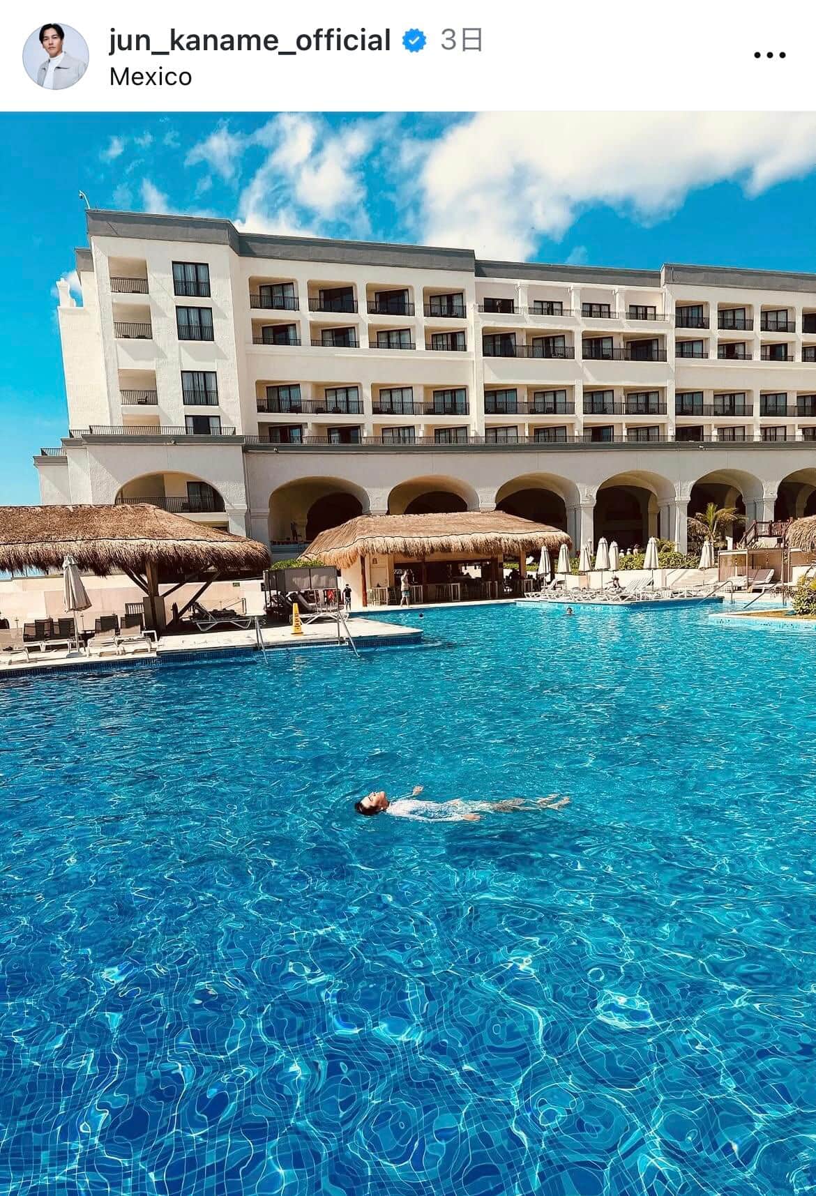 要潤さんのインスタグラム（＠jun_kaname_official）より