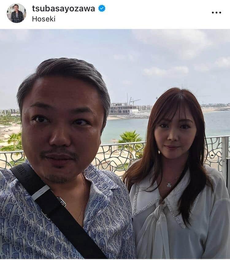 ツーショットも公開していた。与沢翼氏のインスタグラム（＠tsubasayozawa）より