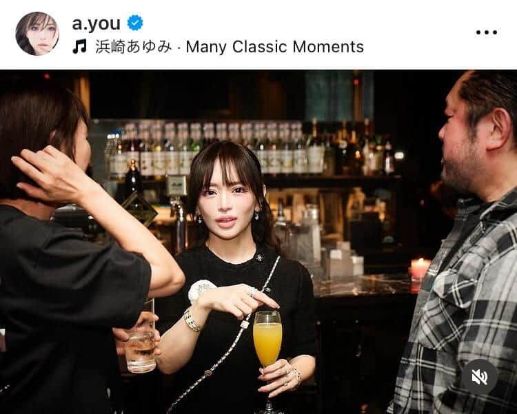 浜崎あゆみさんのインスタグラム（＠a.you）より